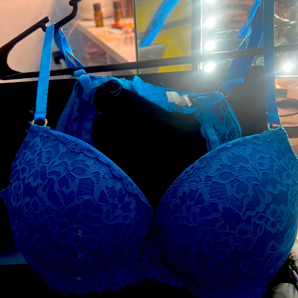 blue bra